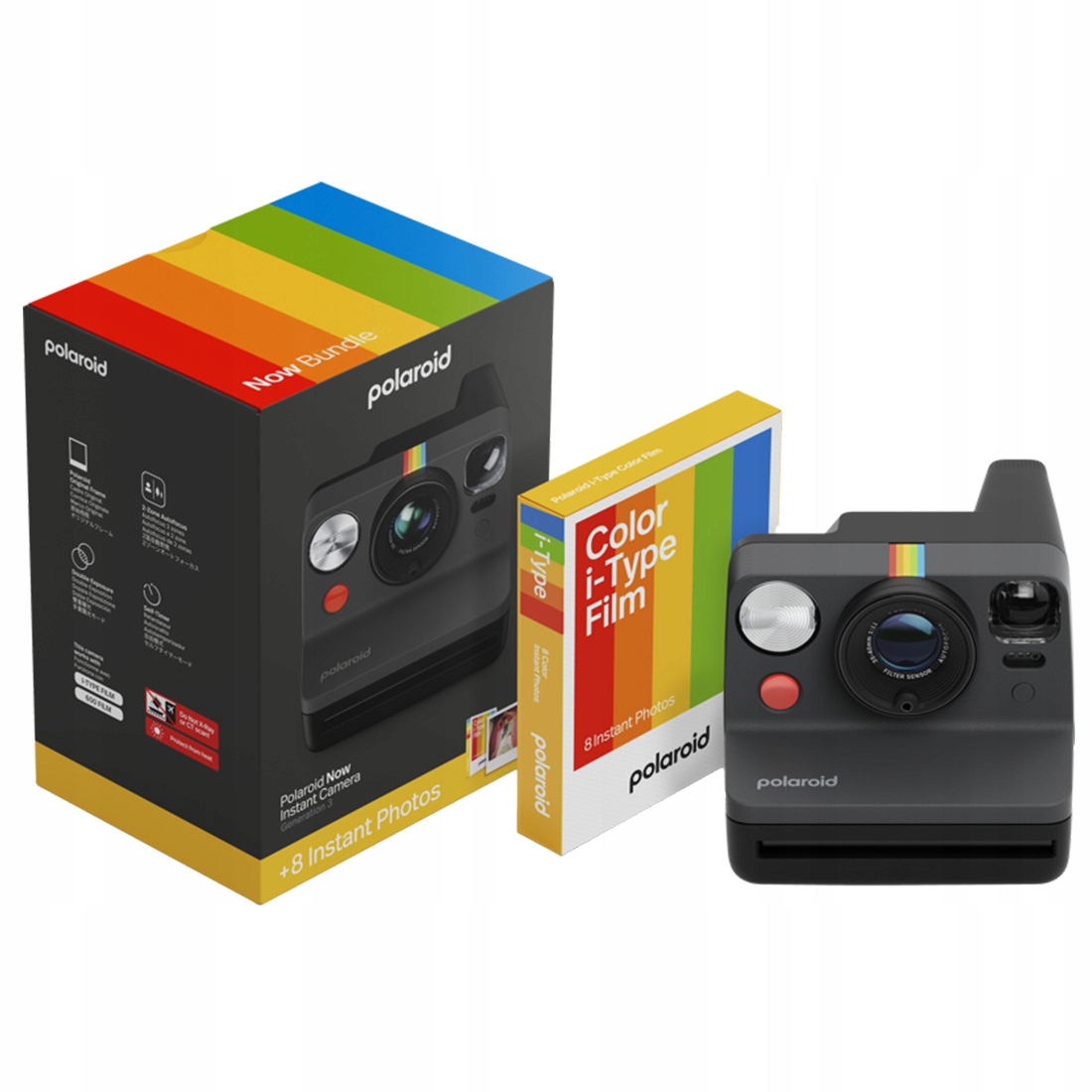 Polaroid Now Gen 3 Black bundle with Color Film (8 photos)0 