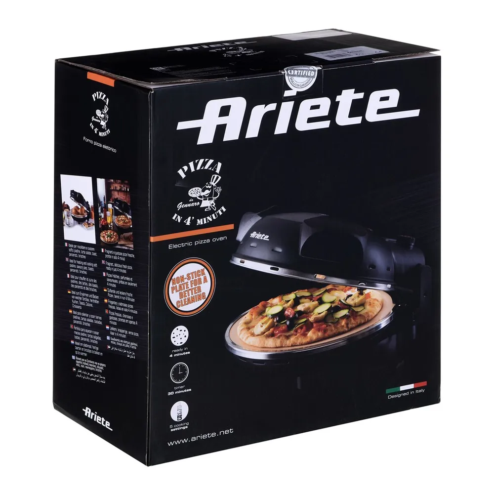 Ariete 917 pec na pizzu, čierna4 