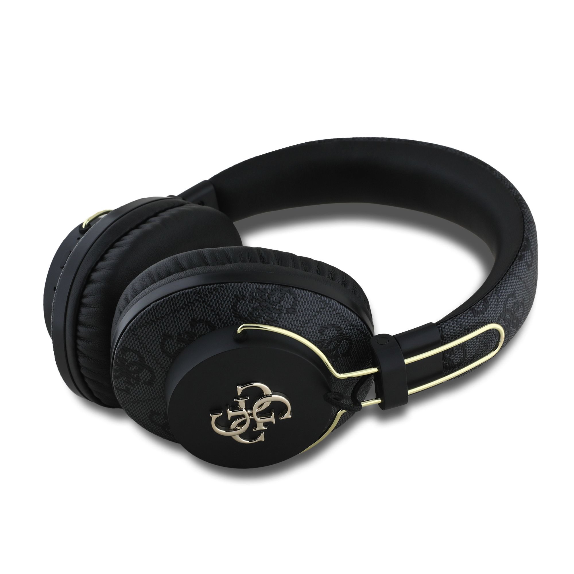 Slúchadlá Guess PU 4G Metal Logo ENC čierne1 