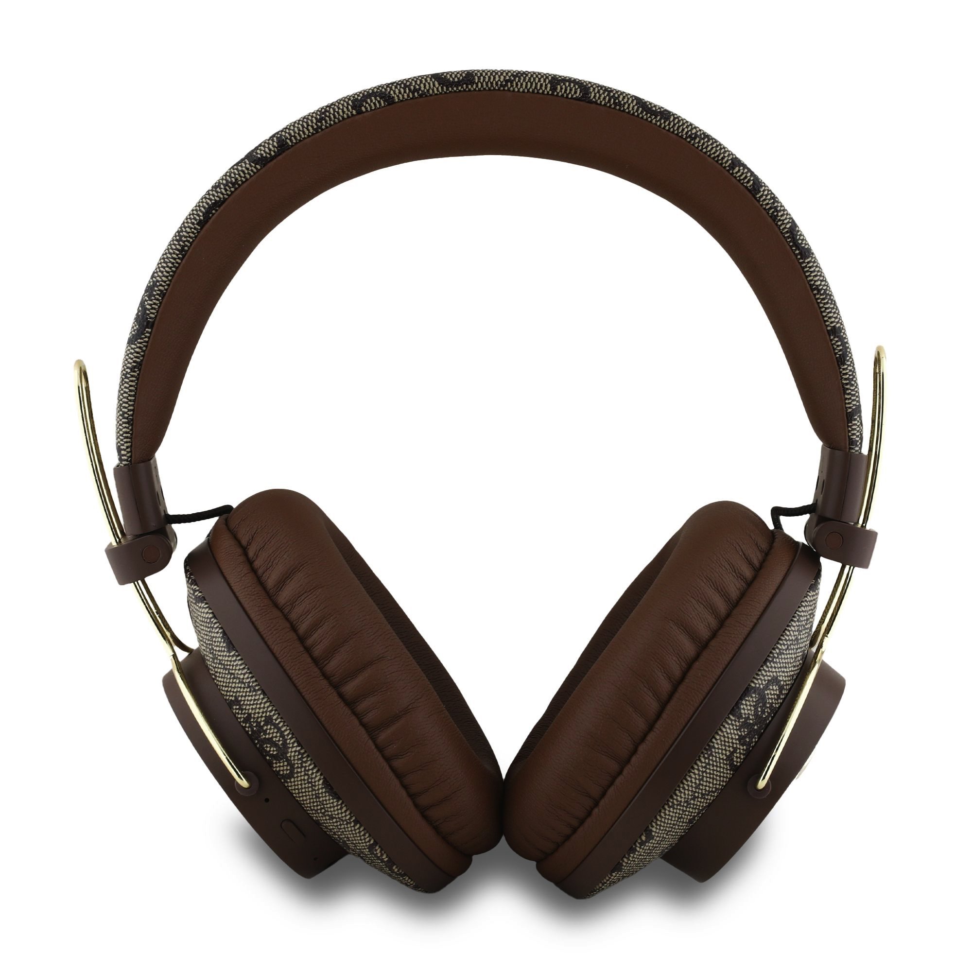 Slúchadlá Guess PU 4G Metal Logo ENC hnedé2 