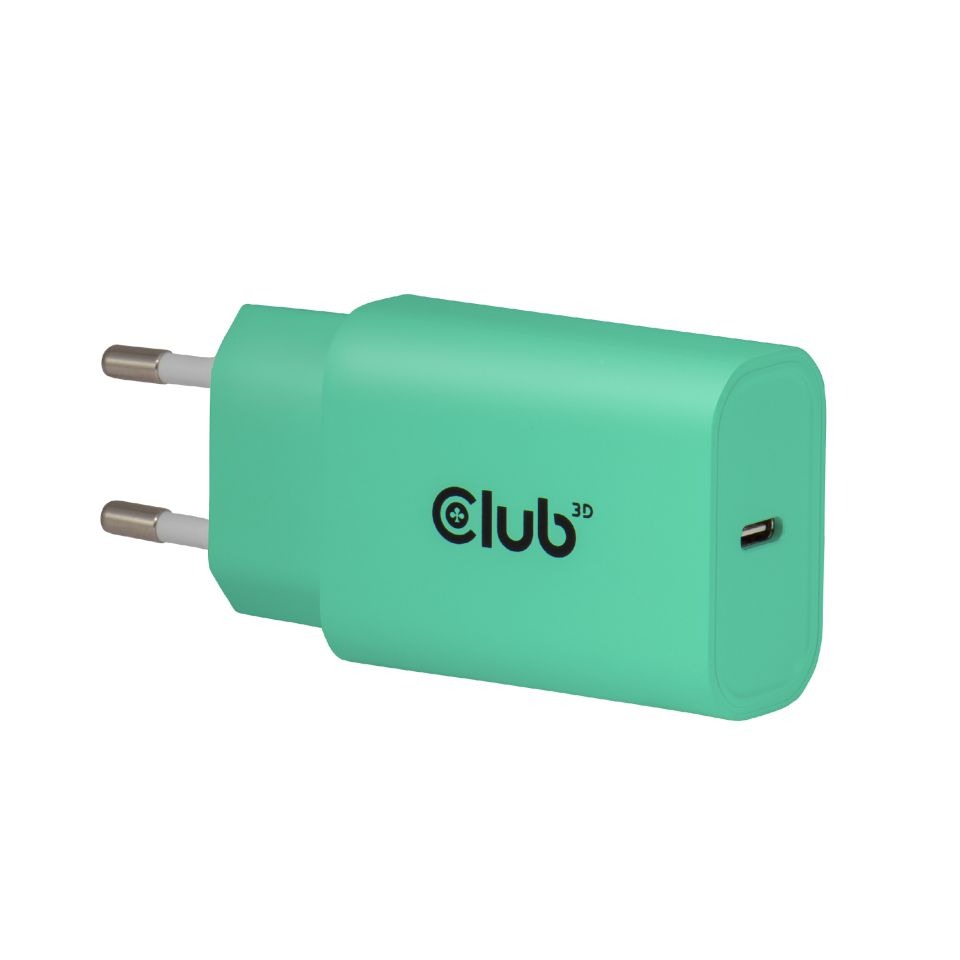 Club3D Nabíječka,  USB-C,  Power Delivery 15V/ 2A,  2-pack,  zelená0 