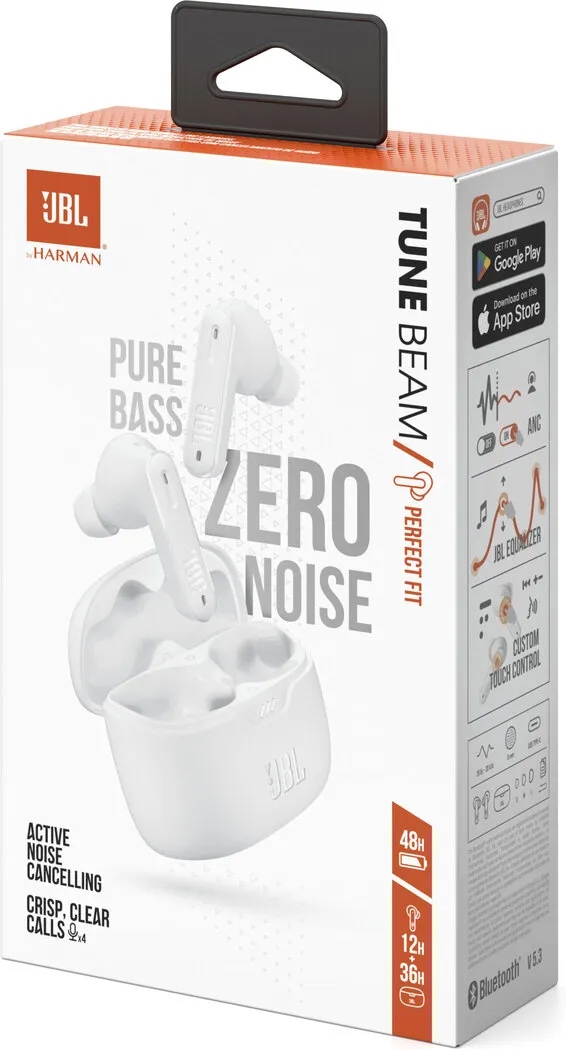 Slúchadlá JBL Tune Beam White6 