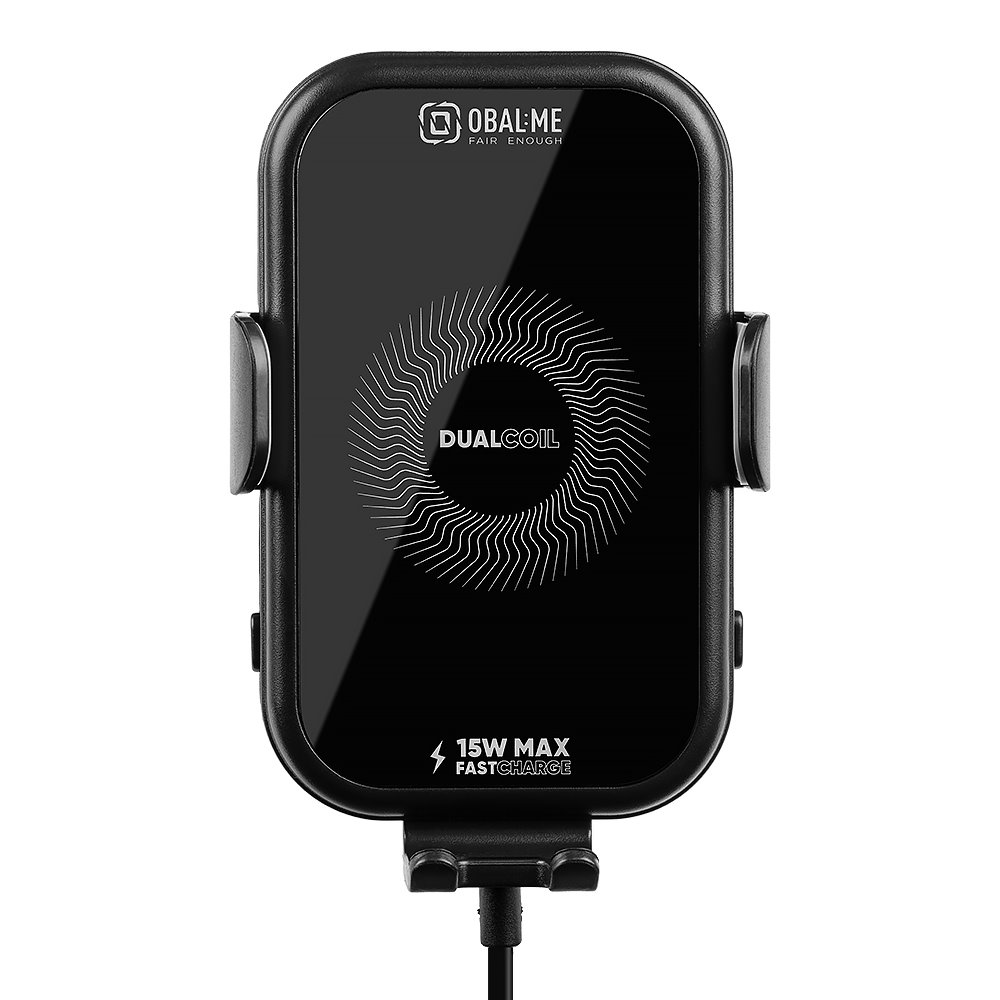OBAL:ME GravCharger Bezdrôtový Nabíjací Držiak do Autá 15W Black1 
