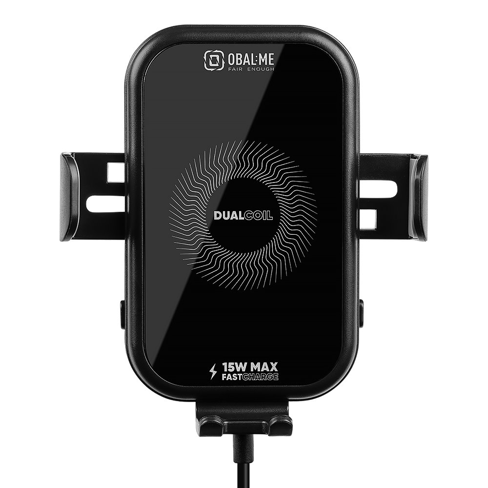 OBAL:ME GravCharger Bezdrôtový Nabíjací Držiak do Autá 15W Black2 