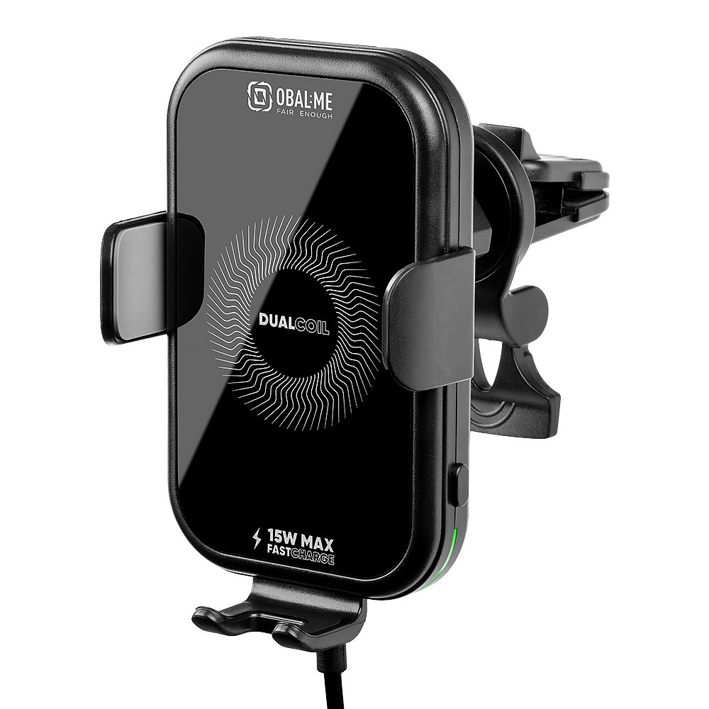 OBAL:ME GravCharger Bezdrôtový Nabíjací Držiak do Autá 15W Black3 