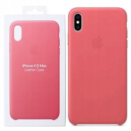 Puzdro iPhone XS Max Leather Case Peony Pink