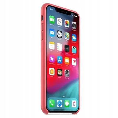 Puzdro iPhone XS Max Leather Case Peony Pink3 