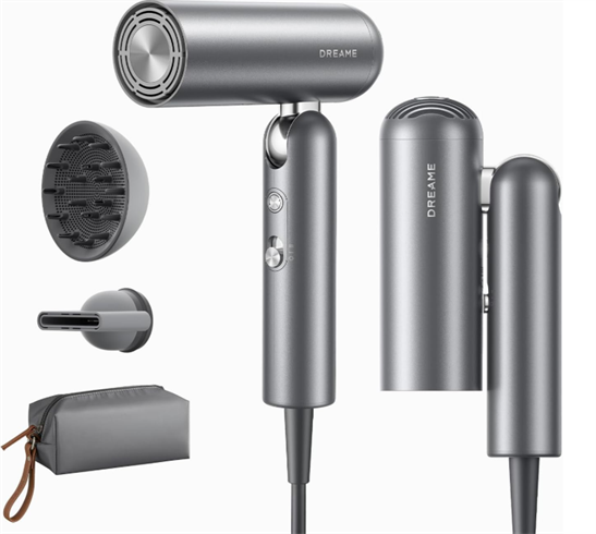 Dreame Hair Pocket Pro sušič vlasov, šedý 9 