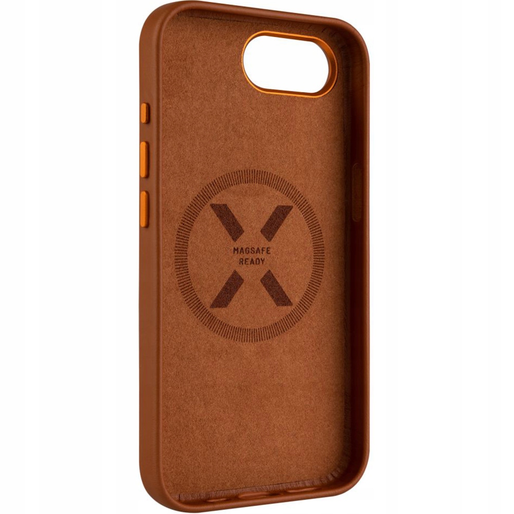 FIXED MagLeather kožený kryt iPhone 16e, hnedý2 