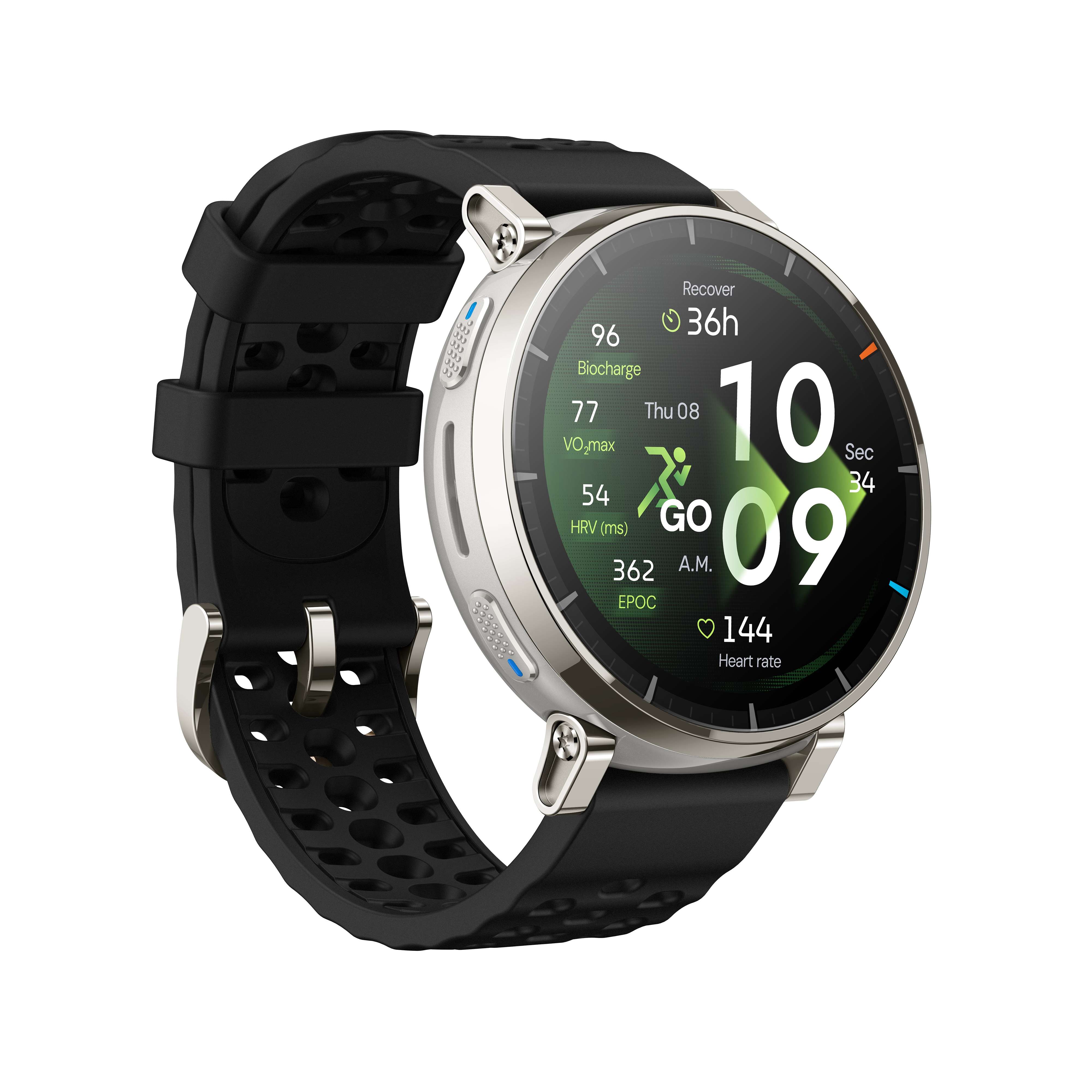 Amazfit Active 3 Premium Apex Silver1 