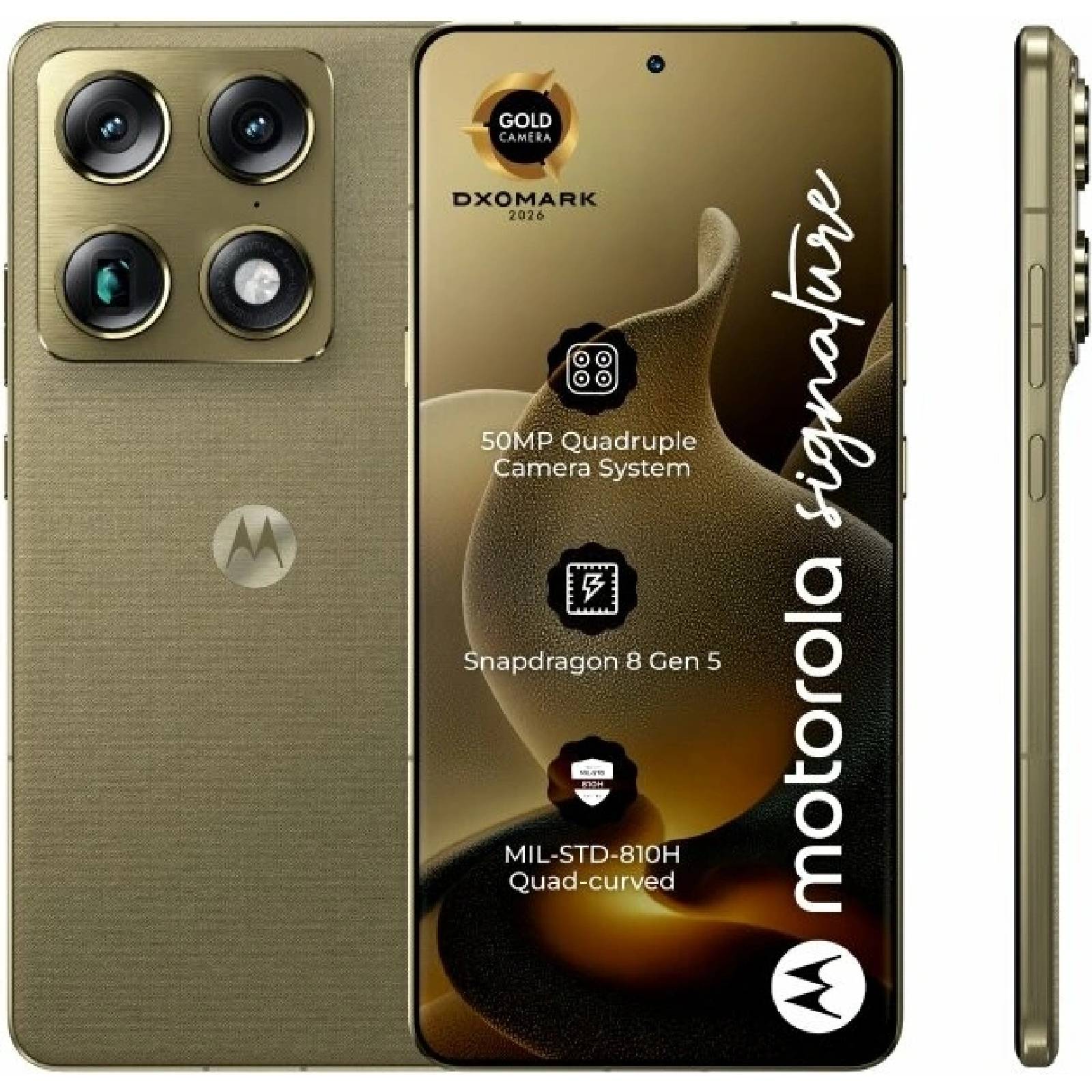 Mobil Motorola Signature 16/512GB Pantone Martini Olive1 
