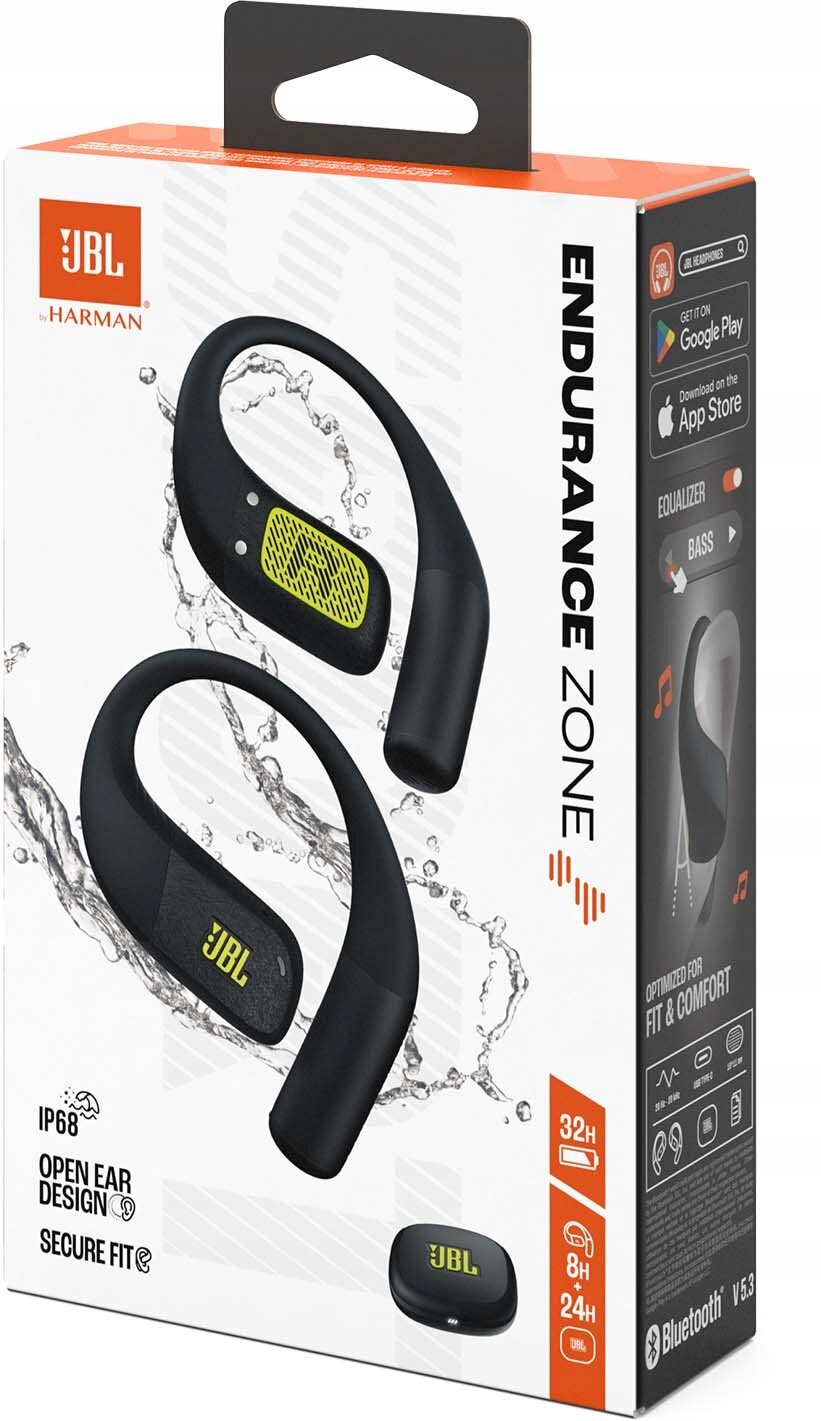 Slúchadlá JBL Endurance Zone Black and Lime5 