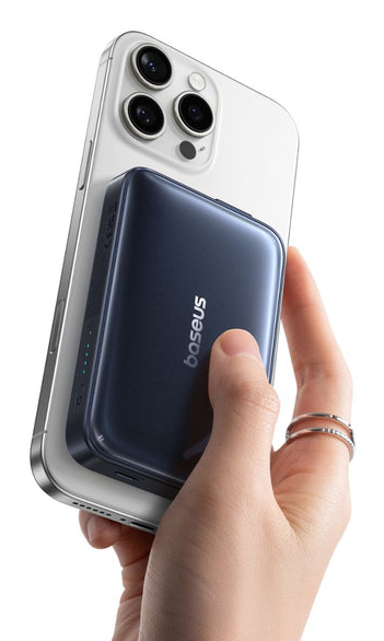 Baseus PicoGo AM61 Qi2.2 45W Magnetická Powerbanka 10000mAh Cosmic Black4 