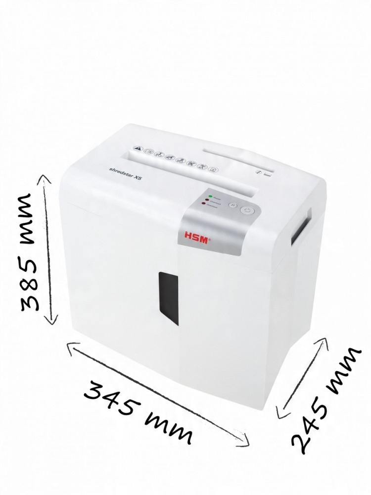 HSM skartovač ShredStar X5 White (velikost řezu 4, 5x30mm,  DIN P-4 (3))1 