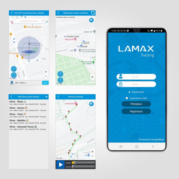 LAMAX GPS Locator + obojek 