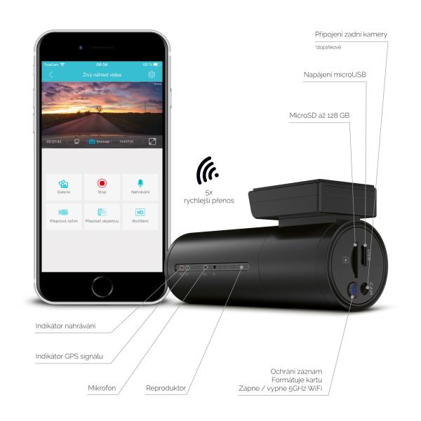 TrueCam H7 GPS 2.5K (s hlásením radarov) 