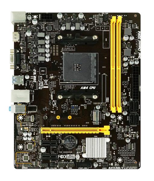 Biostar Main Board, AMD B450 , soc AM4, mATX, HDMi, D-sub 