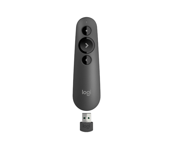 Logitech® R500s Laser Presentation Remote - GRAPHITE - 2.4GHZ/BT 
