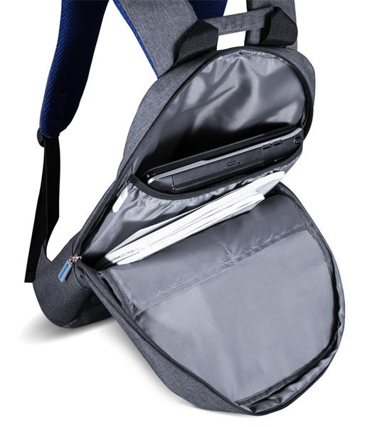 Canyon BP-4, batoh na notebook do veľkosti 15,6", štíhly, šedo-modrý 