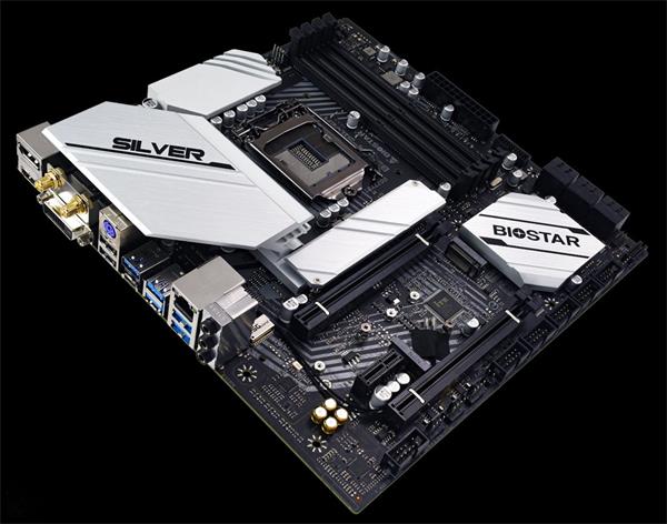 Biostar Main Board B560M-Silver, Intel B560, Soc LGA 1200, DDR4, mATX, DVI, DP, HDMI 