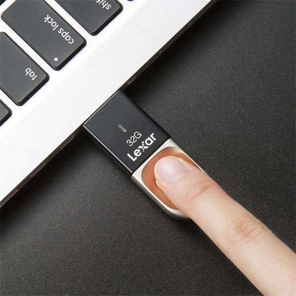 64GB USB 3.0 Lexar® Fingerprint F35  