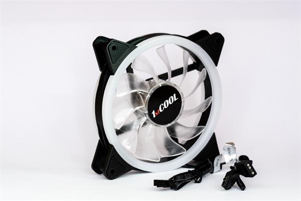 1stCOOL AURA EVO ARGB Dual RING 120mm ventilátor  