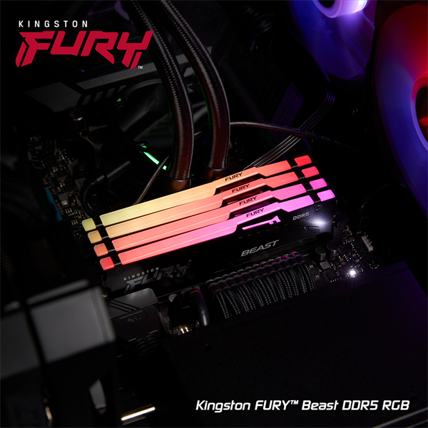 DDR 5....        64GB . 5200MHz. CL40 FURY Beast Black RGB Kingston XMP (2x32GB) 