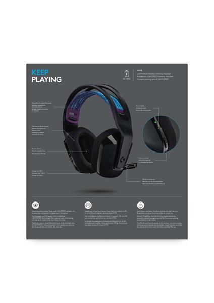 Logitech® G535 LIGHTSPEED Wireless Gaming Headset - BLACK 