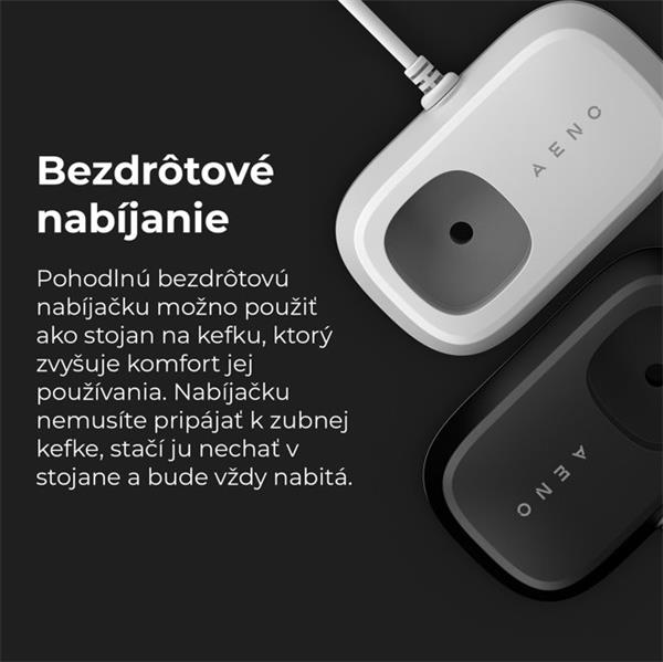 AENO sonická zubná kefka DB5, Biela, 2 hlavice kefky, DUPONT, 40000 rpm, 5 módov 