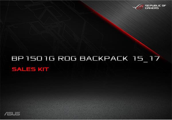ASUS ruksak BP1501G ROG BACKPACk, čierny, 17" 