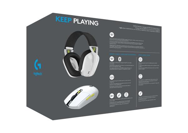 Logitech® G Wireless Gaming Combo - BLACK+WHITE+LIME 