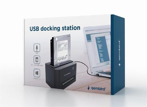 Gembird USB 2.0 dokovacia stanica pre 2.5´´ a 3.5´´ SATA HDD 