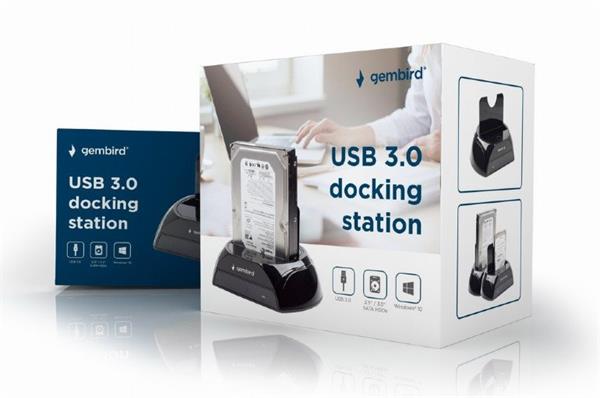 Gembird USB 3.0 dokovacia stanica pre 2.5´´ a 3.5´´ SATA HDD 