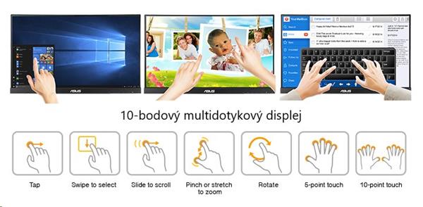 ASUS VT229H 21.5" IPS Touch 10-bodový dotykový monitor 1920x1080 100mil:1 5ms 250cd USB D-Sub HDMI Repro čierny 