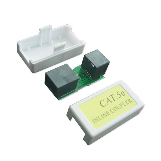 Gembird adaptér - LAN Cat 5E spojka, biela 