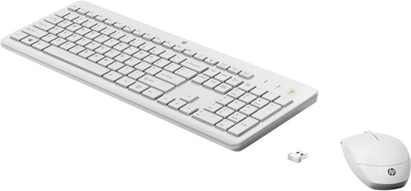 HP 230 Wireless Mouse and Keyboard Combo White 