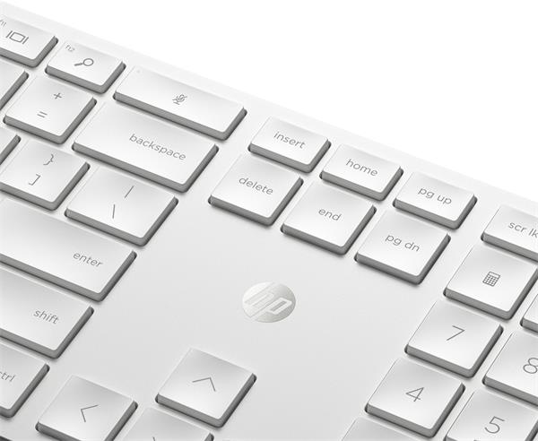 Bezdrôtová klávesnica a myš HP 650 - biela 