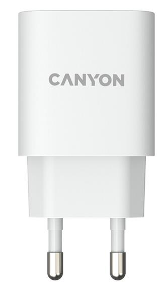 Canyon H-18, univerzálna nabíjačka do steny 1xUSB-A, 18W Quick Charge 3.0, biela 