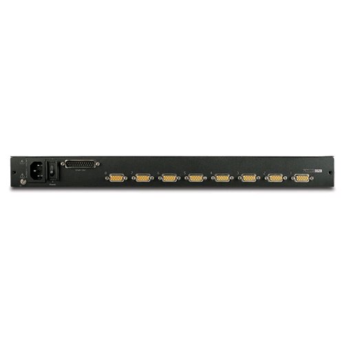 17" racková LCD konzola APC s integrovaným 8-portovým analógovým prepínačom KVM 