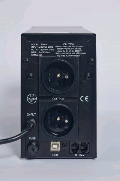 EUROCASE 750VA LINE INTERACTIVE, RJ11, USB data 