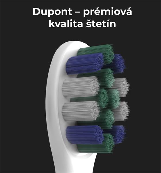 AENO sonická zubná kefka DB8, Biela, 3 módy,3 kefové hlavice+1 cist.nástroj,1zrkadlo,30000 ot/min,100 dní bez nab,IPX7  