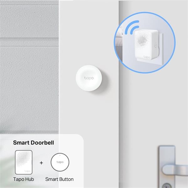 Smart Button SPEC: 868 MHz, battery powered(1*CR2032) Feature: Tapo smart app, Tapo smart hub required, smart action, mu 
