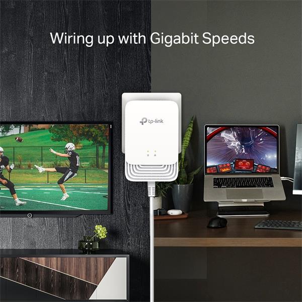 TP-LINK "G.hn1200 Powerline KitSPEED: 607 Mbps PowerlineSPEC: Maxlinear CPU, G.hn, 1× Gigabit PortFEATURE: Plug and P 