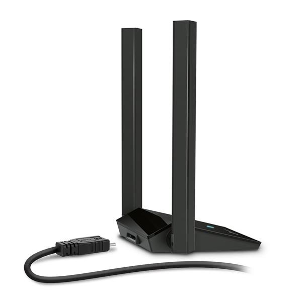 TP-LINK "AX1800 High Gain Dual Band Wi-Fi 6 USB AdapterSPEED: 1201 Mbps at 5 GHz + 574 Mbps at 2.4 GHzSPEC: 2× High Ga 