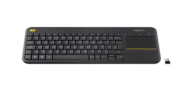 Logitech® K400 Plus Wireless Touch Keyboard Black, SK/CZ 