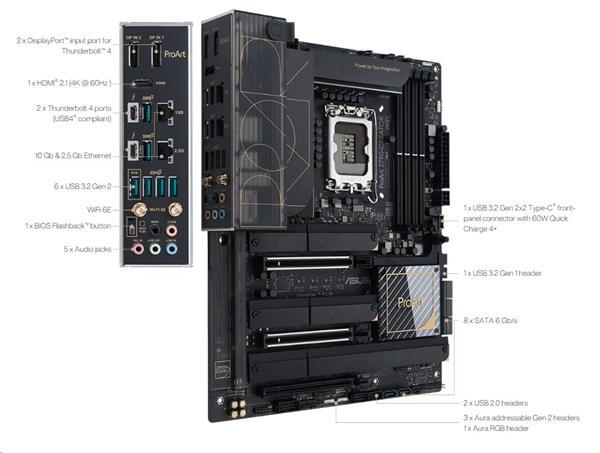 ASUS PROART Z790-CREATOR WIFI soc 1700 DDR5 ATX HDMI 2xTB 