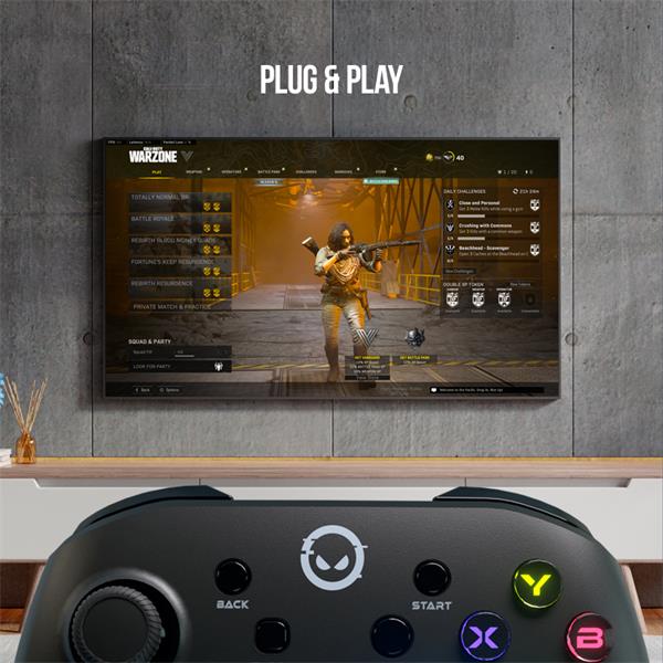 Lorgar Trix 510, Bluetooth herný ovládač - gamepad 5v1 multiplatformový - PC, PS3, Nintendo Switch, IOS, Android 