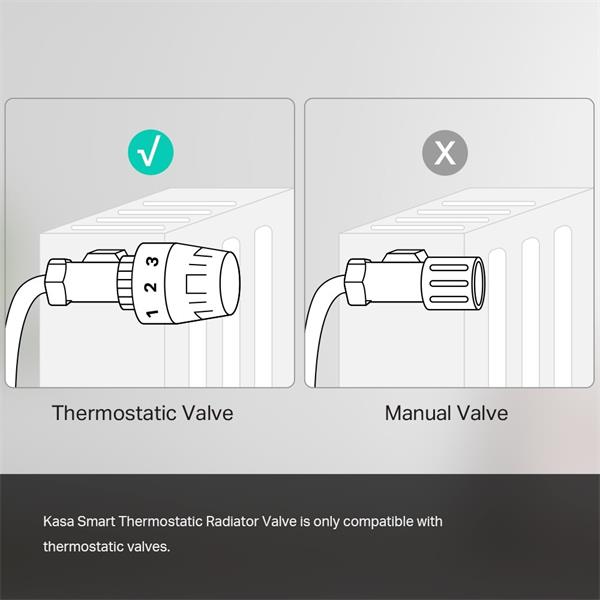 TP-LINK "Kasa Smart Thermostatic Radiator Valve Starter KitSPEC: 1 x KH100 + 1 x KE100, 5-30? temperature control, M30* 