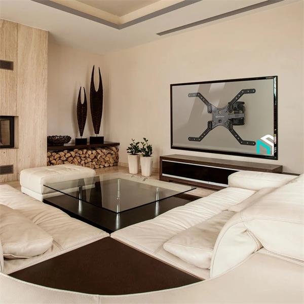 ONKRON TV vysúvny a otočný držiak na stenu 37"až 70", VESA 600x400,  max 40 kg, čierny 
