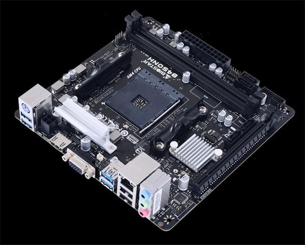 Biostar Main Board, AMD B450 , soc AM4, DDR4, ITX, HDMi, D-sub 